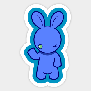 Wink Rabbit 8 Sticker